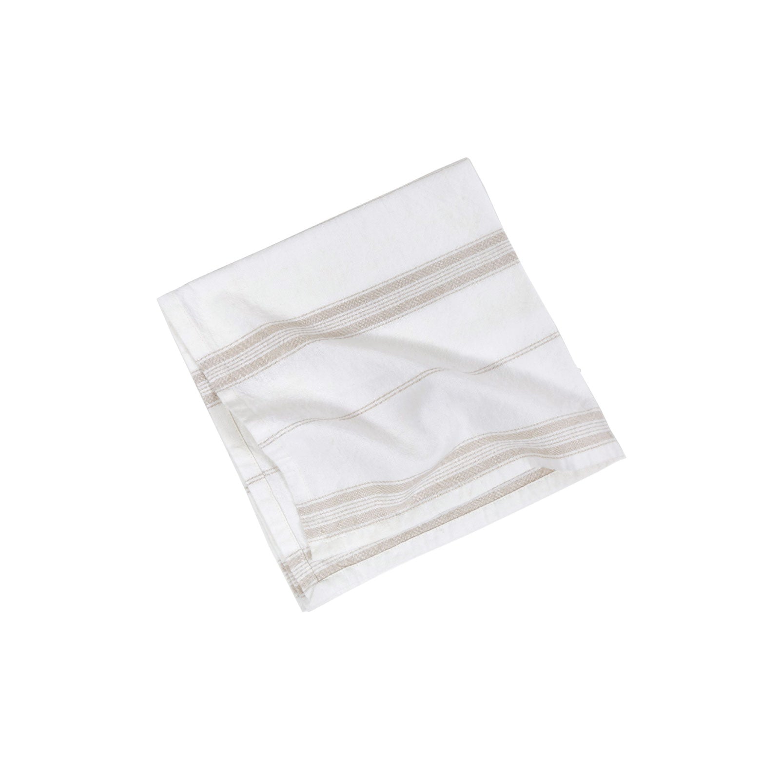 Natural Striped Cotton Napkin Set Natural Striped Cotton Napkin Set