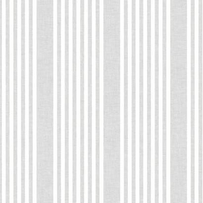 French Stripe Wallpaper in Grey