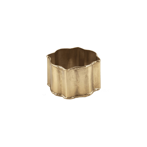 Geometric Brass Napkin Ring