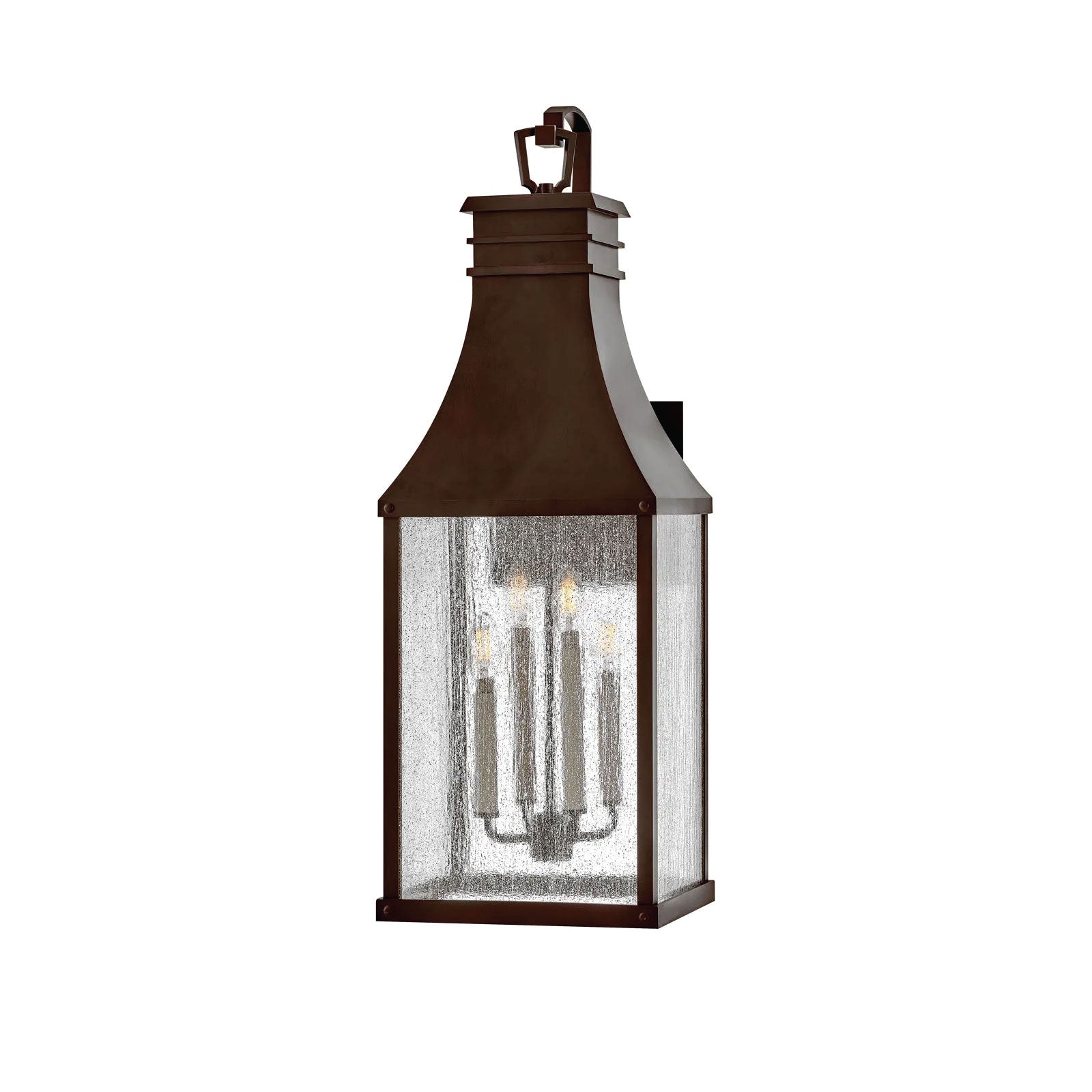 Georgia Extra Large Wall Mount Lantern in Blackened Copper