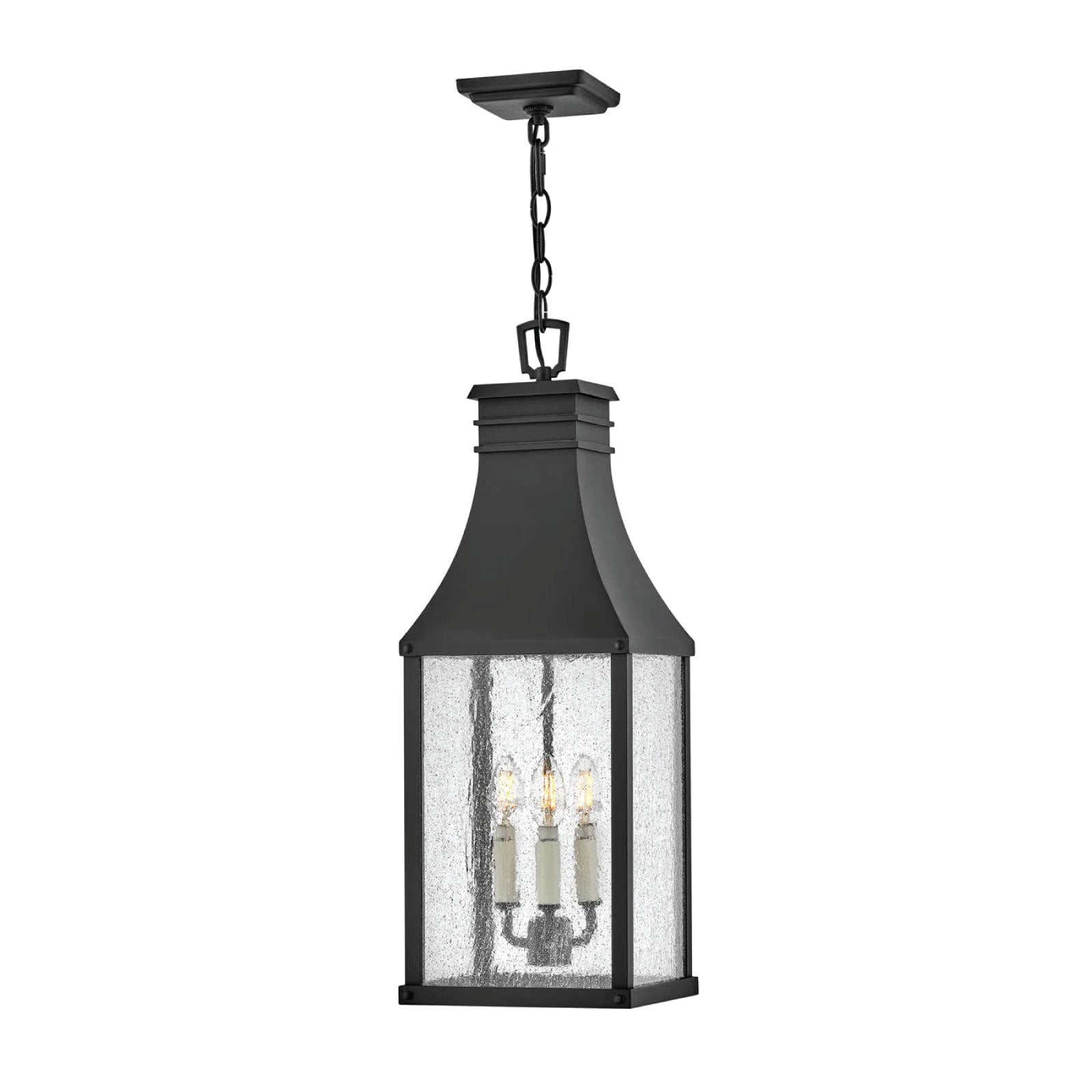 Georgia Medium Hanging Lantern in Black