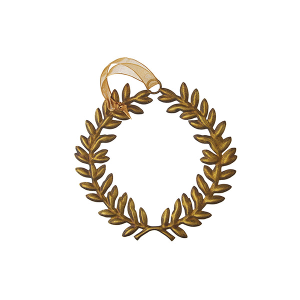 Gold Laurel Wreath Ornament