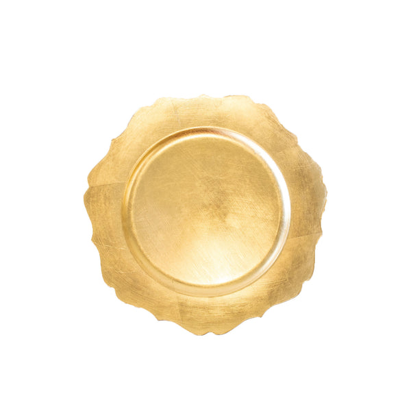 Gold Scalloped Charger