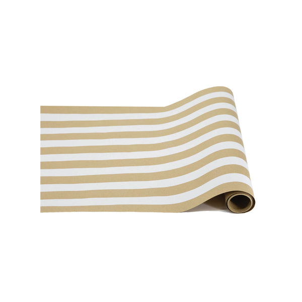 Golden Sand Striped Paper Runner