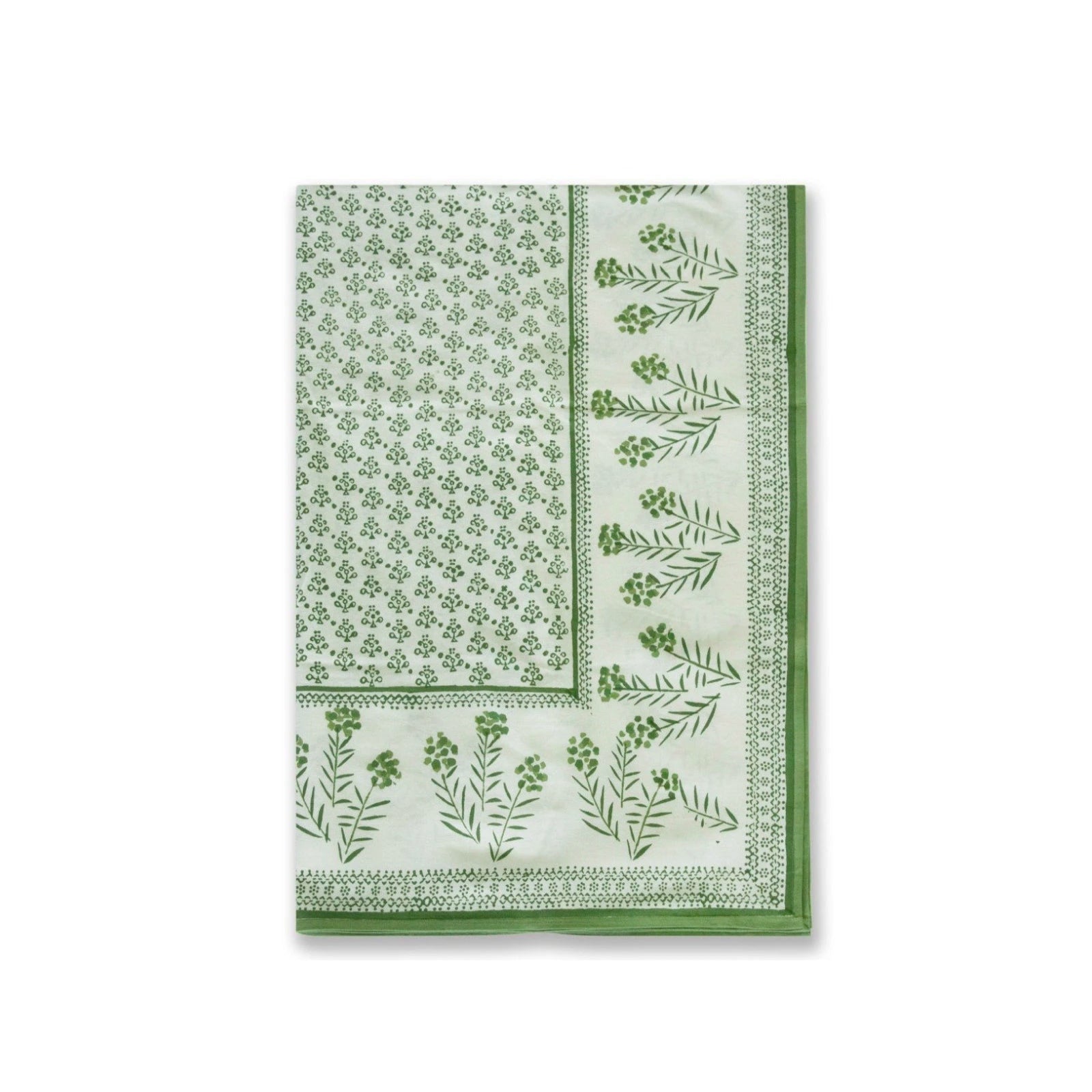 Green Floral Tablecloth