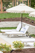 Jenna Outdoor Chaise in Beige