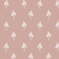 Hannah Floral Fabric in Dusty Pink