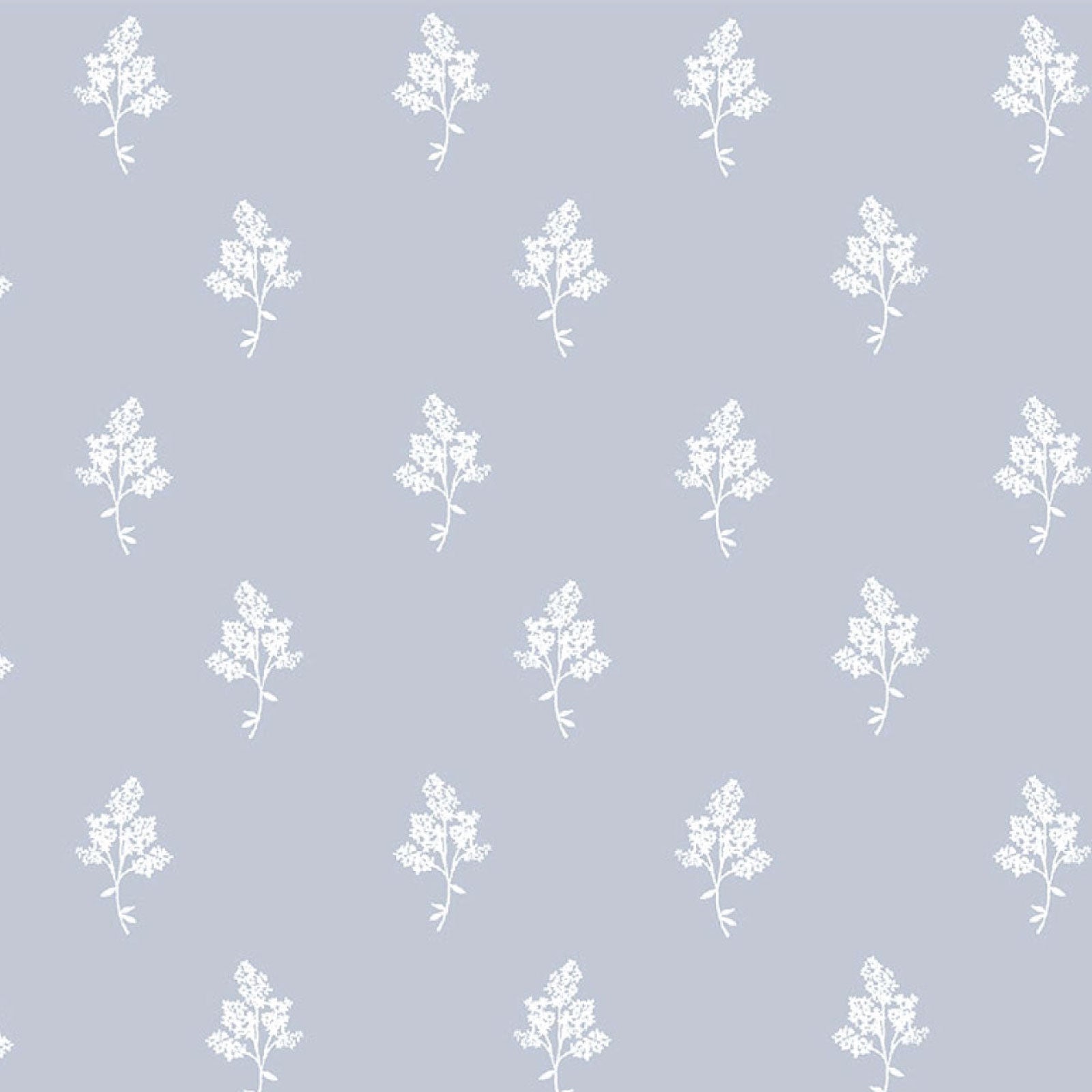 Hannah Floral Fabric in Light Blue