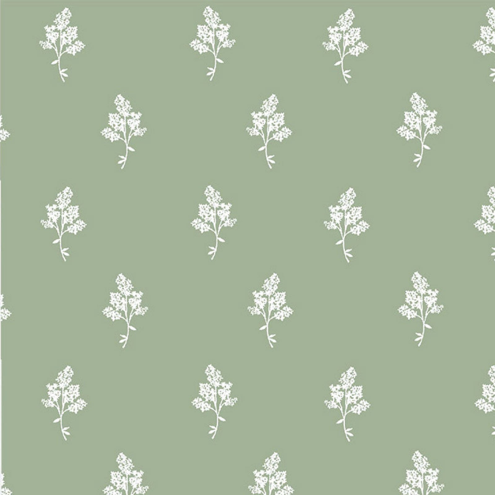 Hannah Floral Fabric in Sage