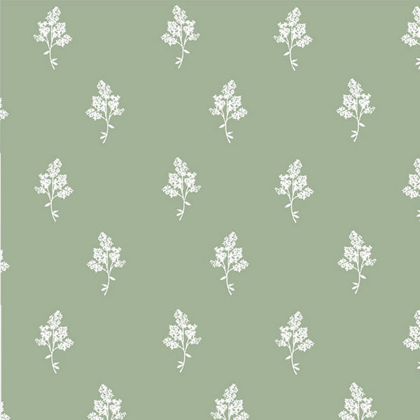 Hannah Floral Fabric in Sage