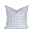 Hannah Floral Pillow in Light Blue