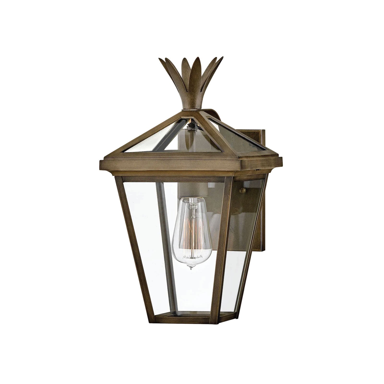 Hartford Small Wall Mount Lantern in Burnished Bronze
