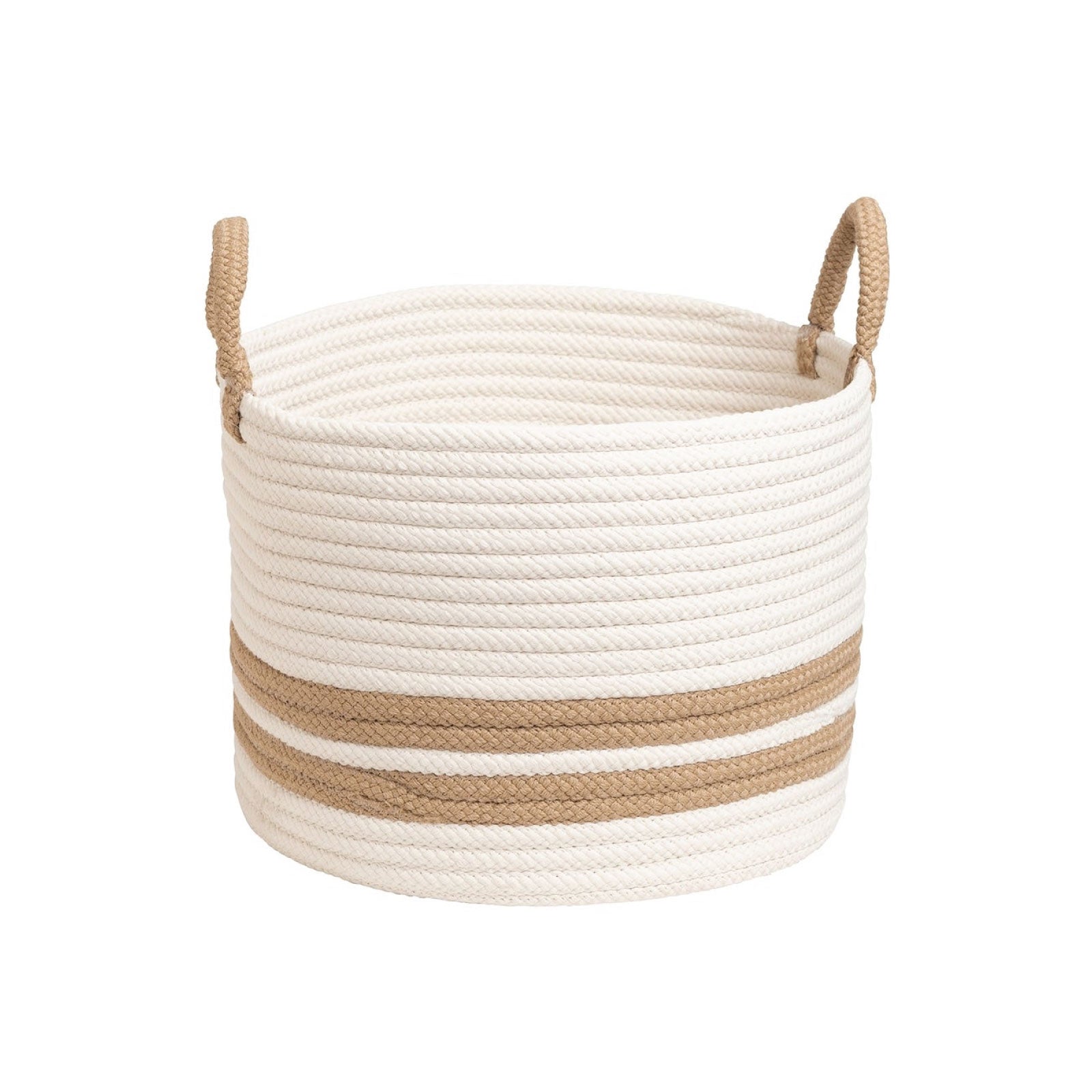 Henry Basket with Tan Stripe