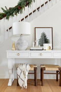 White Stoneware Tree Set
