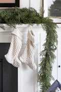 Cream Cotton Knit Stocking