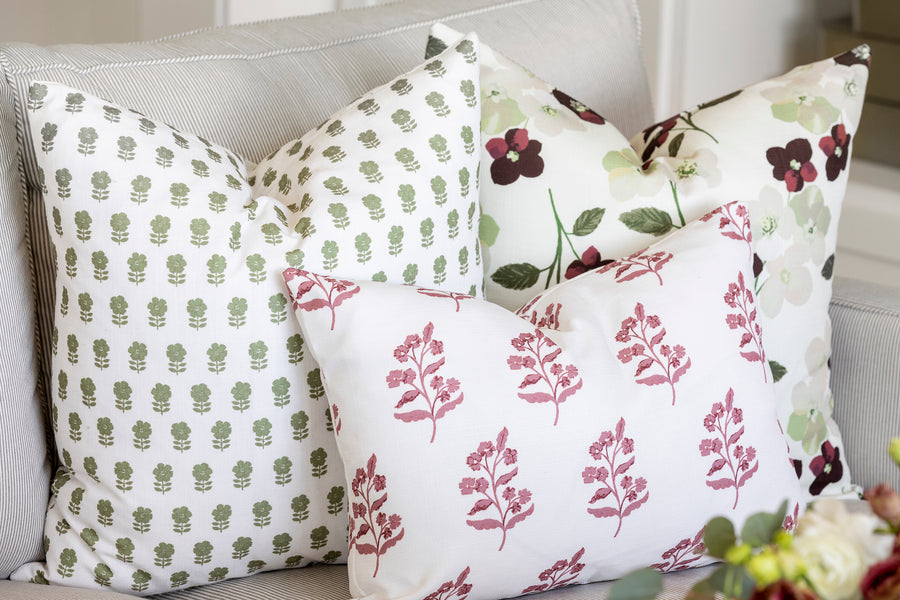 Holly Floral Pillow