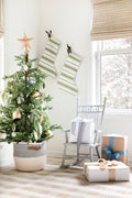 Wentworth Stripe Stocking in Olive