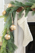 Cream Cotton Knit Stocking