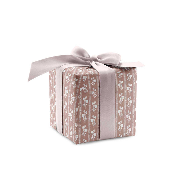 Hollyhock Floral in Dusty Pink Wrapping Paper
