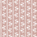 Hollyhock Floral Fabric in Dusty Pink