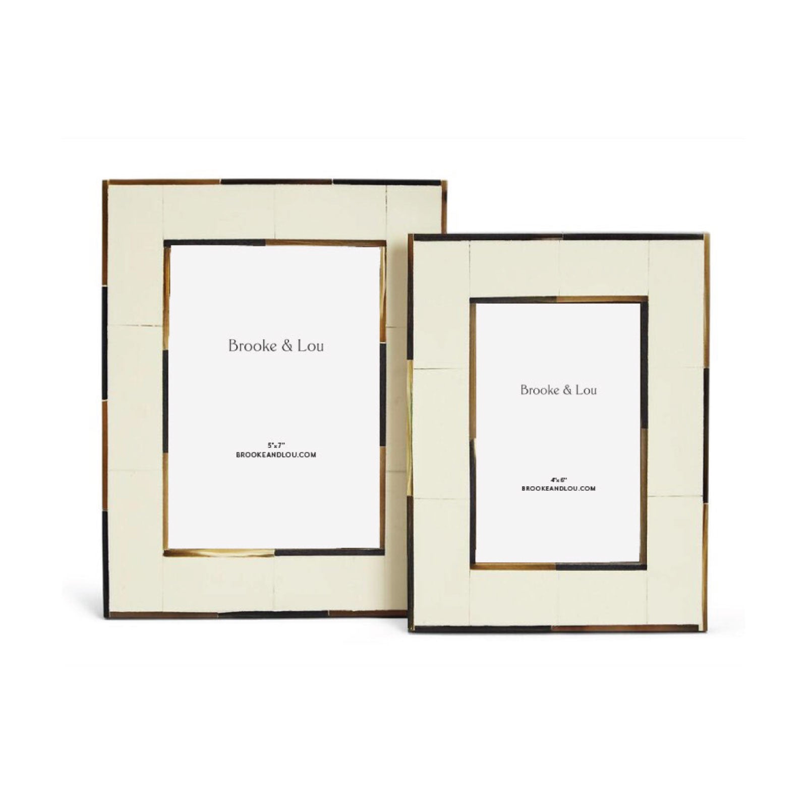 Horn Picture Frames - Set of 2