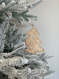 Rattan Star and Tree Ornament Set