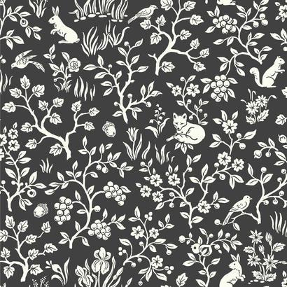 Into The Woods Wallpaper in Black