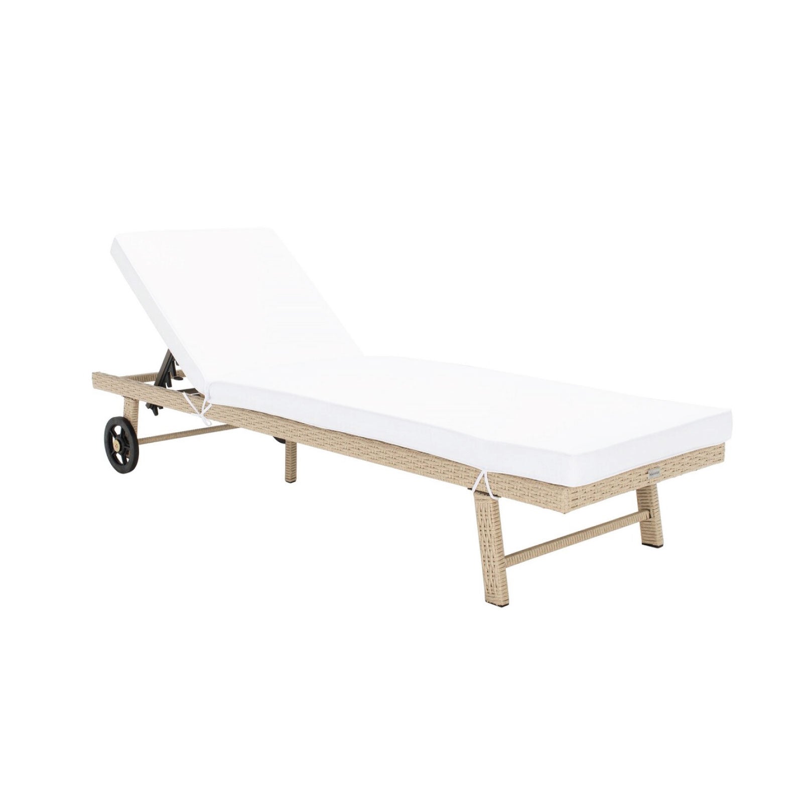 Jenna Outdoor Chaise in Beige