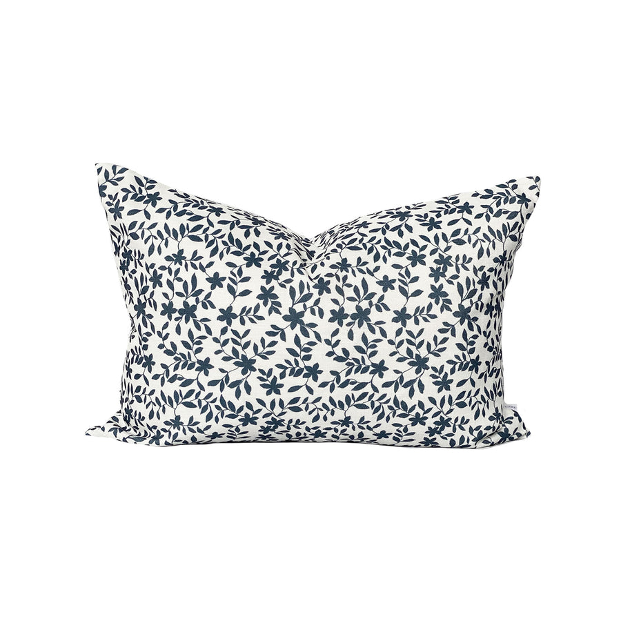 Jo Floral Pillow in Navy
