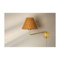 Josette Portable Wall Sconce in Aged Brass