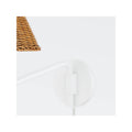Josette Portable Wall Sconce in Textured White