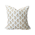 Julia Floral Fabric in Camel on White