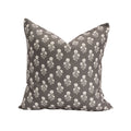 Julia Floral Pillow in Charcoal