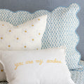 Daisy Embroidered Pillow