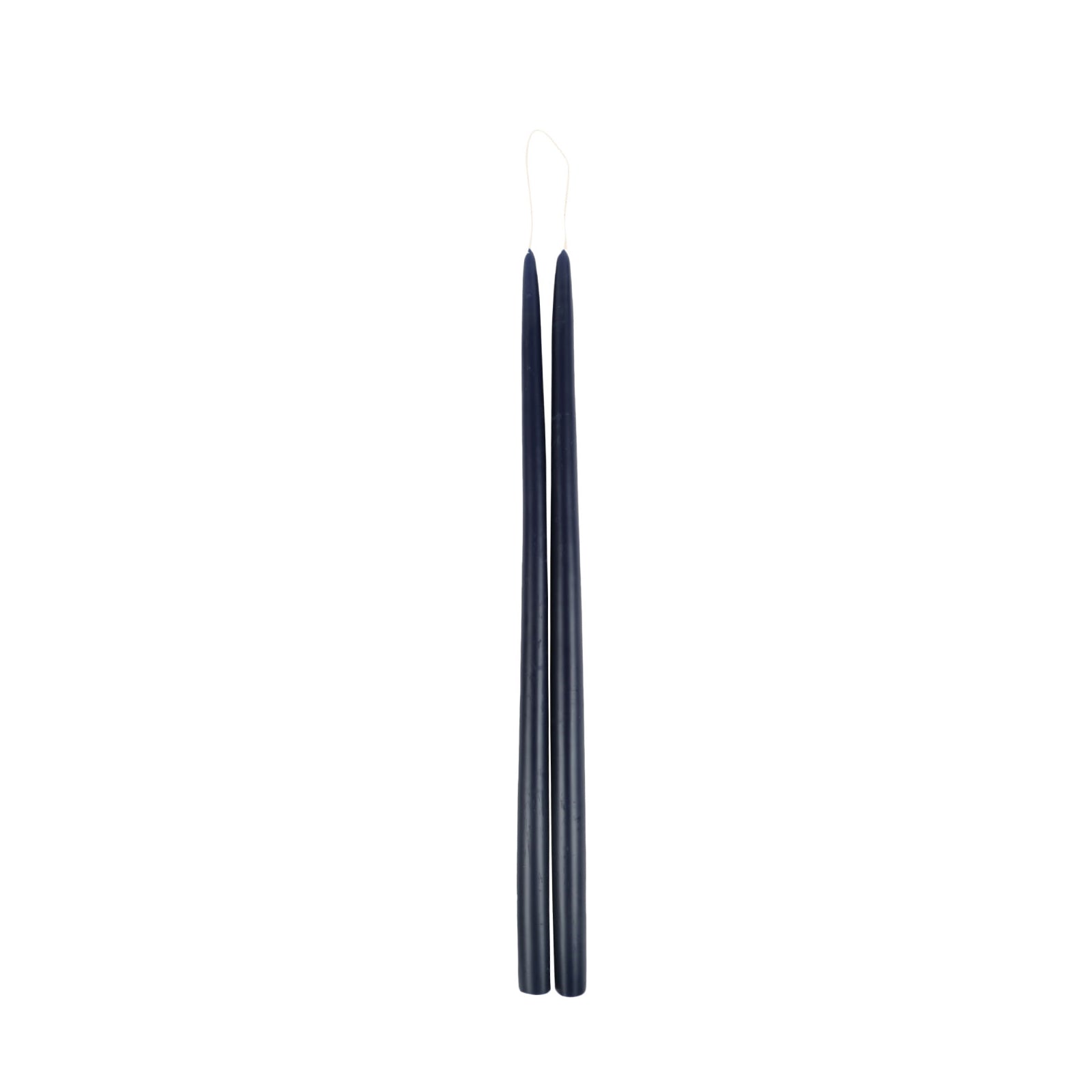 Large Navy Taper Candle Set