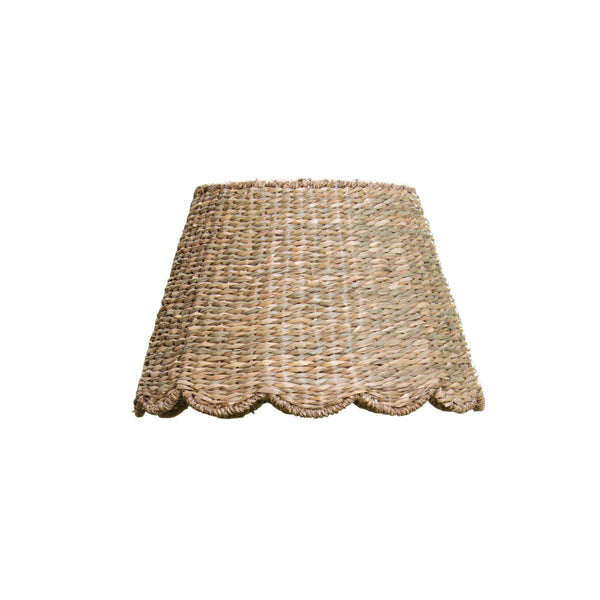 Large Scalloped Seagrass Lampshade