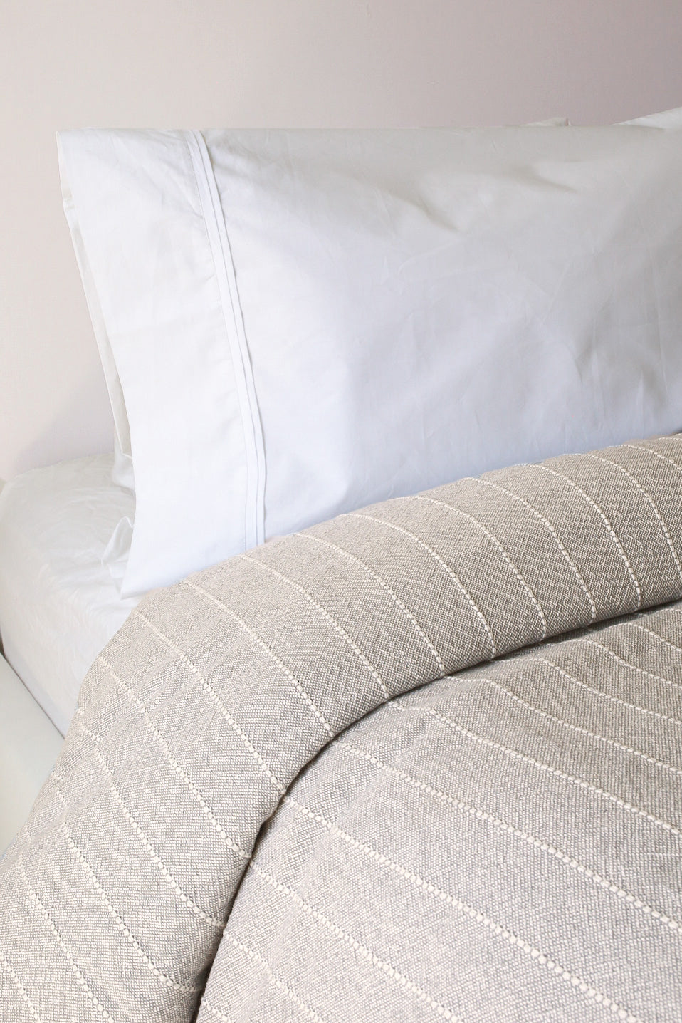 Lesley Duvet Cover in Oat