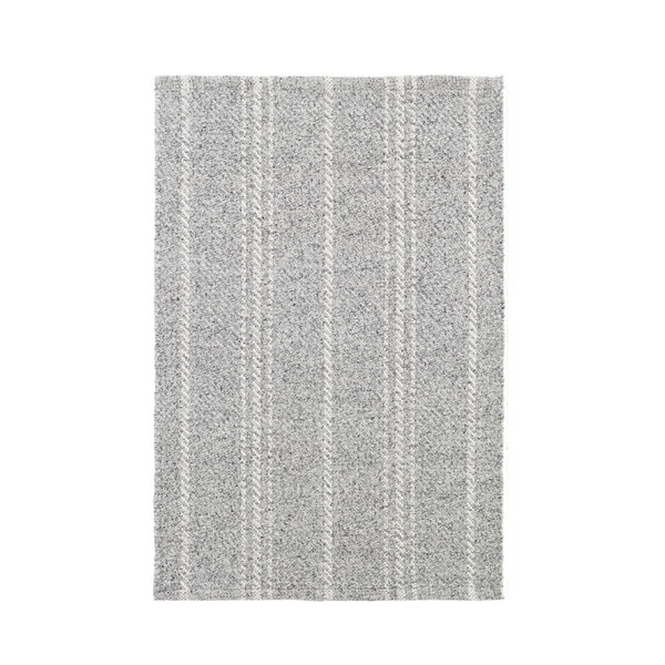 Lewis Indoor Outdoor Rug in Grey and Ivory