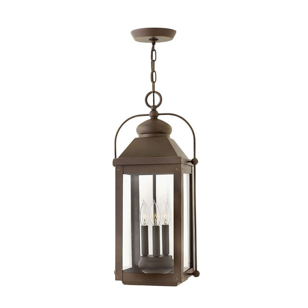 Lincoln Hanging Lantern in Oiled Bronze