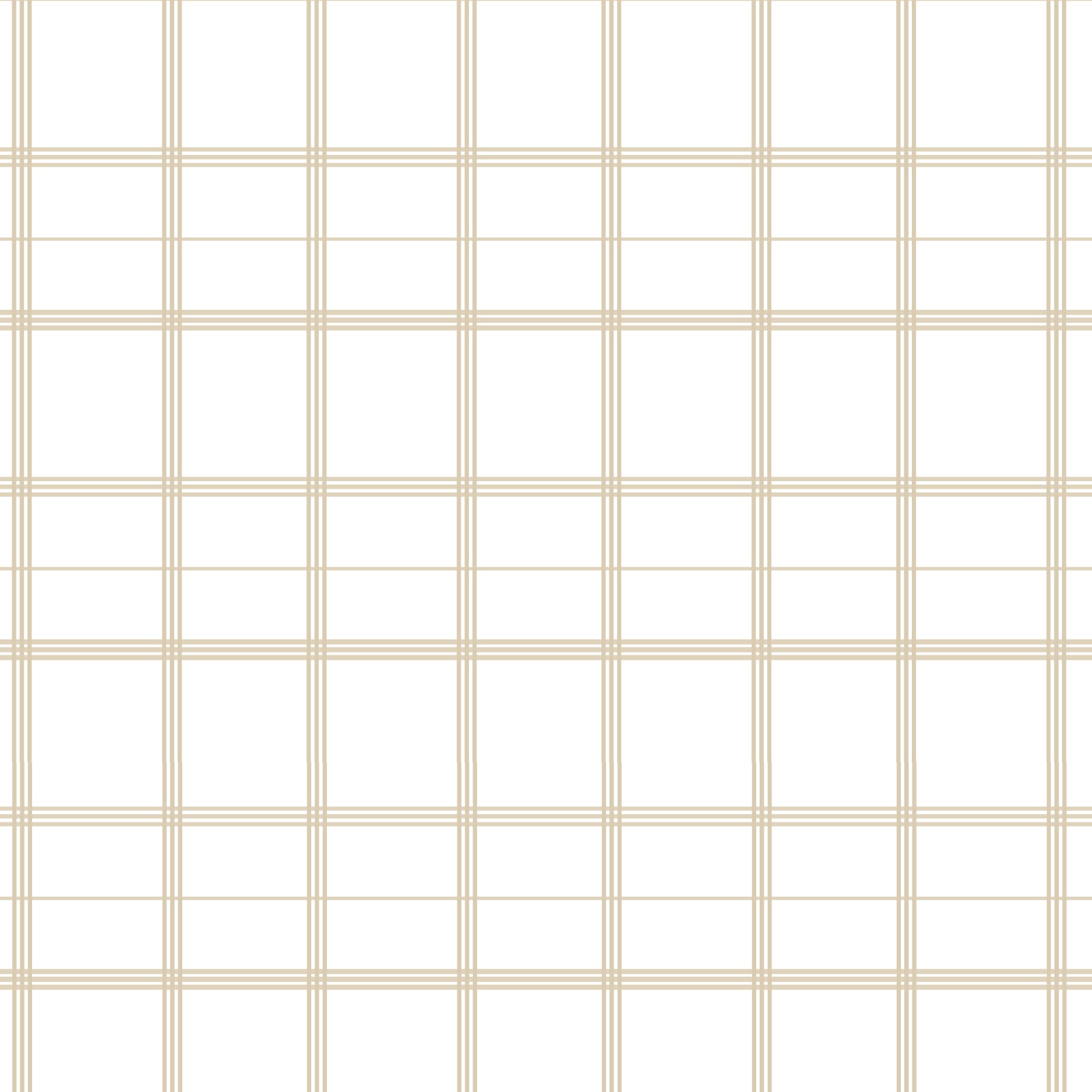 Linden Plaid Fabric in Natural