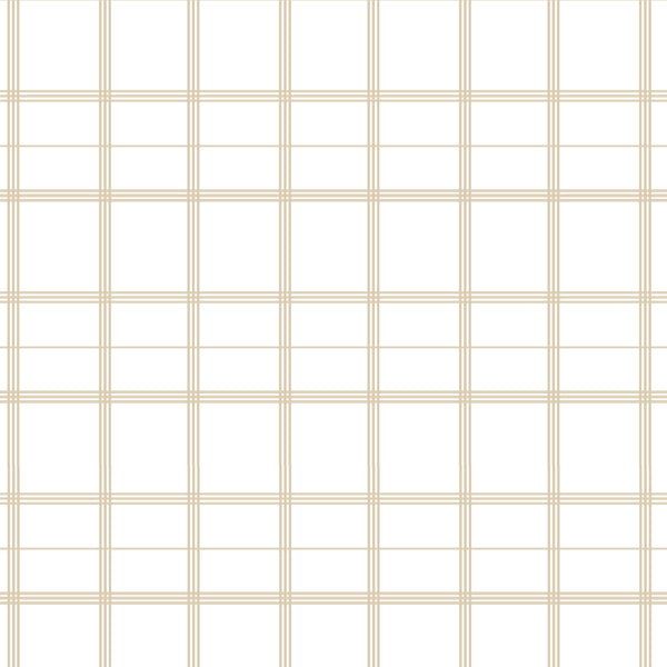 Linden Plaid Fabric in Natural