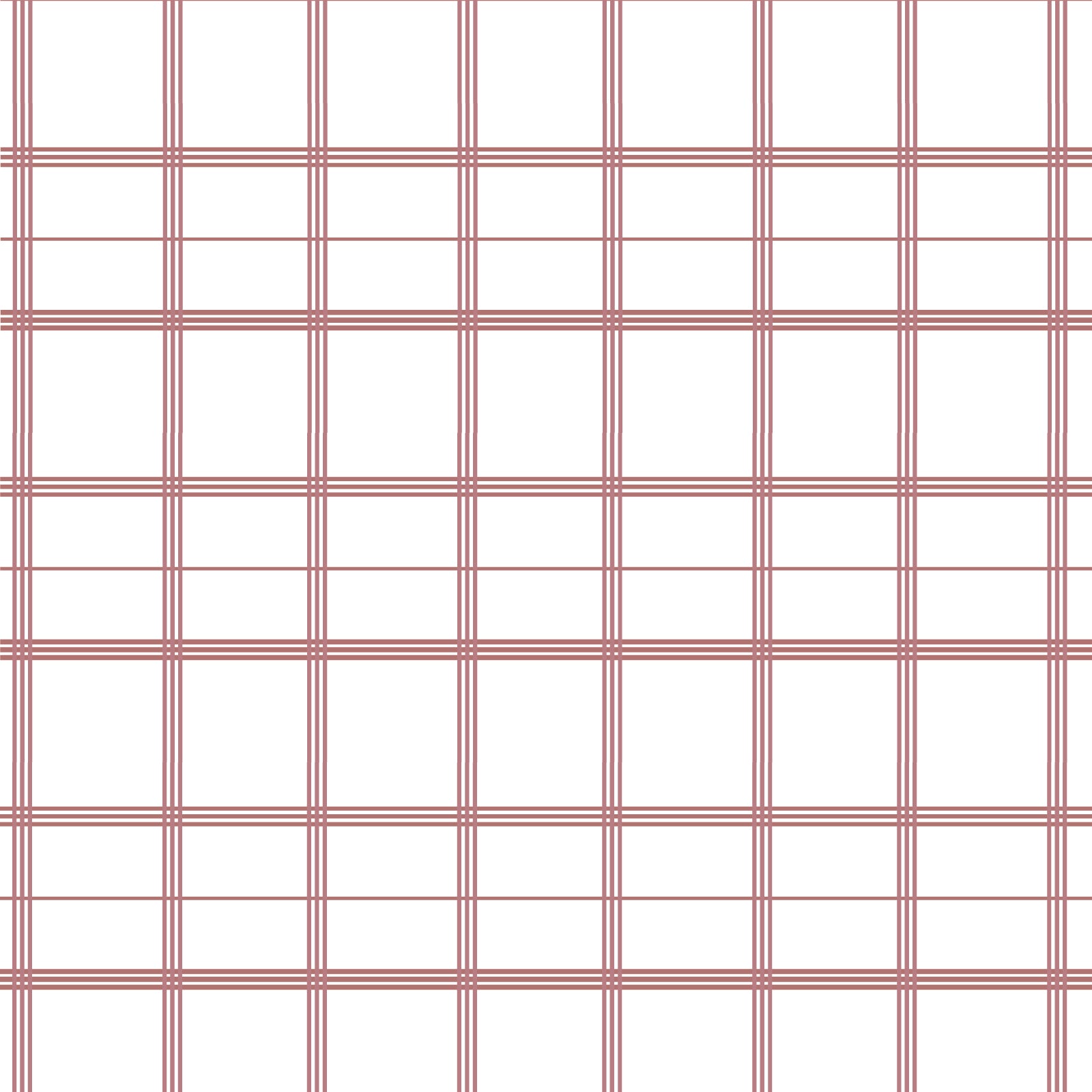 Linden Plaid Fabric in Rose