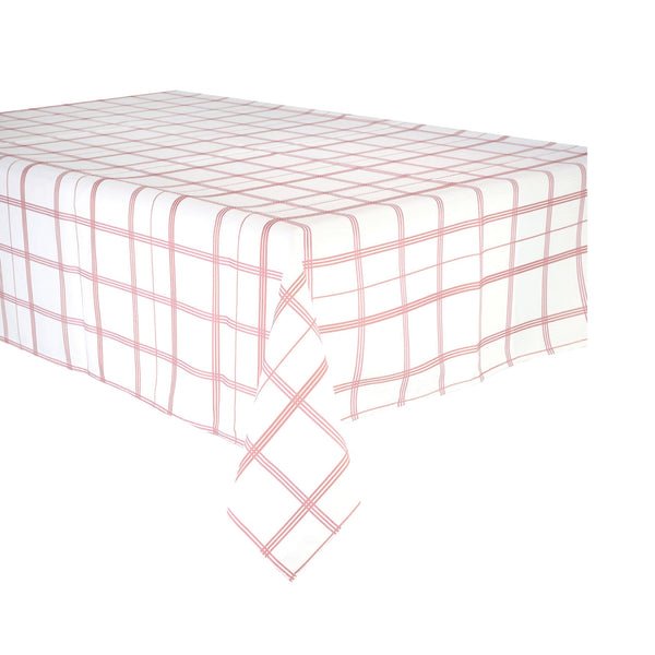 Linden Plaid in Rose Tablecloth
