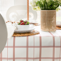 Linden Plaid in Rose Tablecloth