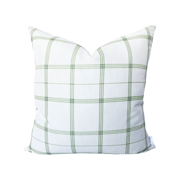Linden Plaid Pillow in Laurel
