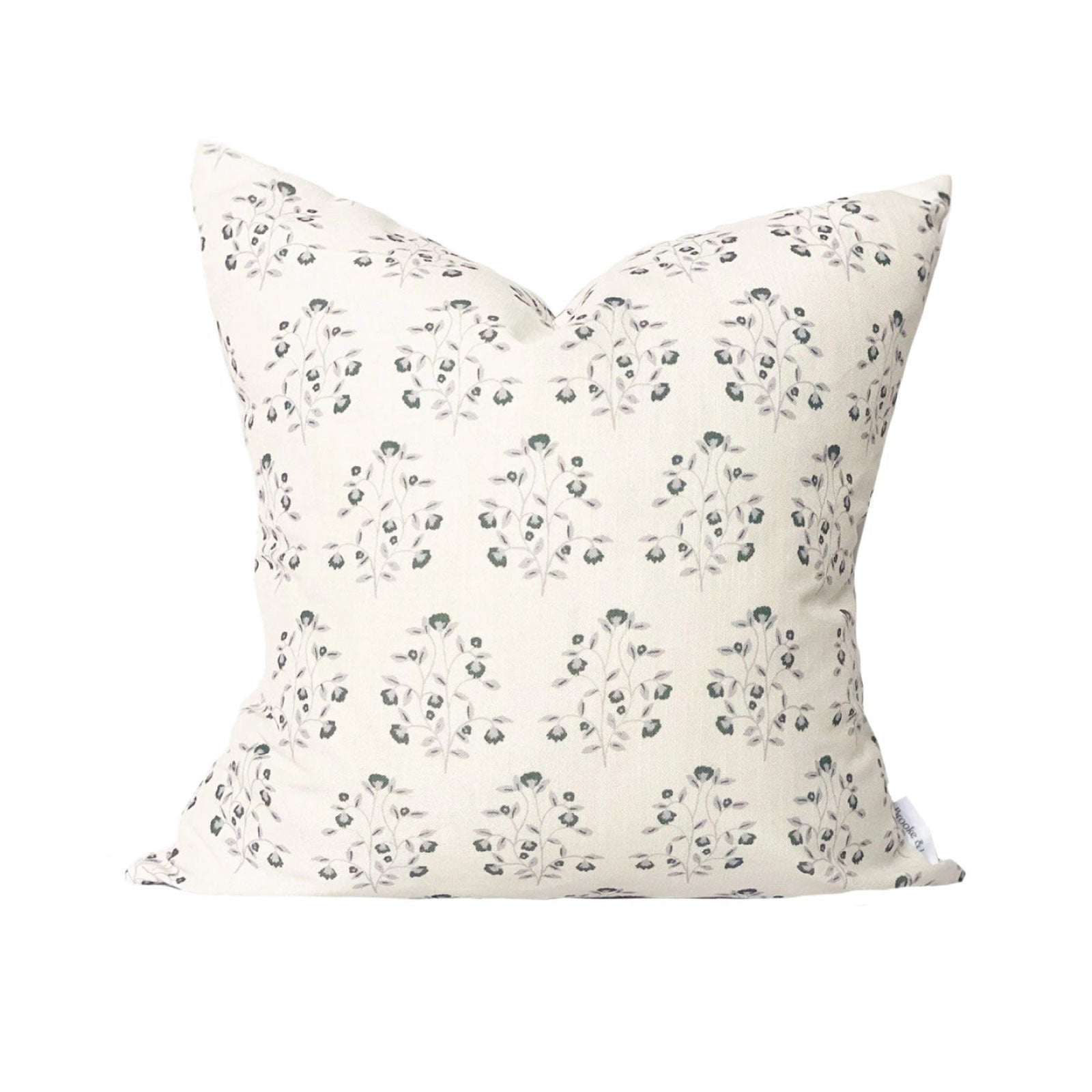 Lucille Floral Pillow in Navy