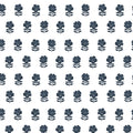 Lulu Floral Fabric in Navy