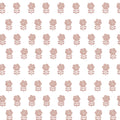Lulu Floral Fabric in Dusty Pink