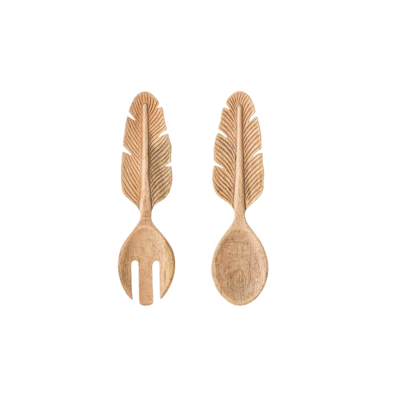 Hand-Carved Salad Servers