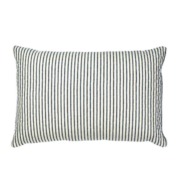 Maxwell Stripe Sham in Indigo